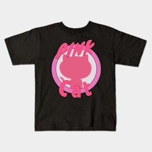 Pink cat Kids T-Shirt